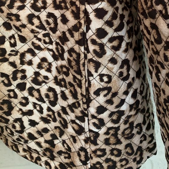 Chico's Leopard Skin Commuter Town and Country Jacket sz 2 NWT - Picture 6 of 11